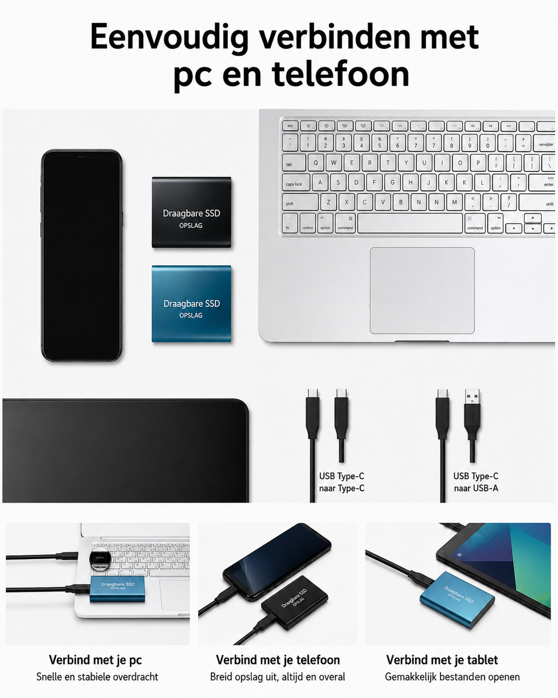 External Storage Solution with SSD 128TB Fast Data Transmission Compact Aluminum Case USB-C Compatibility for PC Mac Android | Sansoti