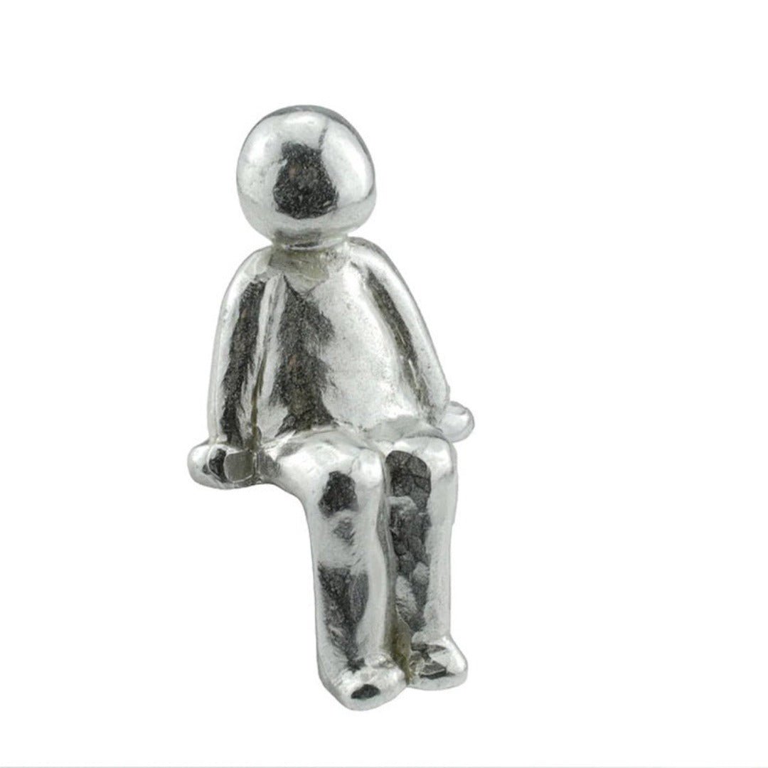 Decoratief Beeld Hond Metaal Zilver Tafeldecoratie Woonkamer Boekenplank Modern Minimalistisch Cadeau Interieur | Sansoti
