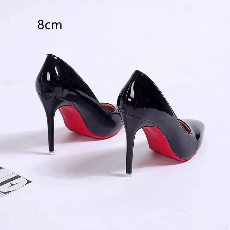 Dames Stiletto Pumps met Hoge Hak Elegant Zwart Roze Abrikoos Slip-on Ronde Neus Klassiek Feestelijk Schoeisel | Sansoti