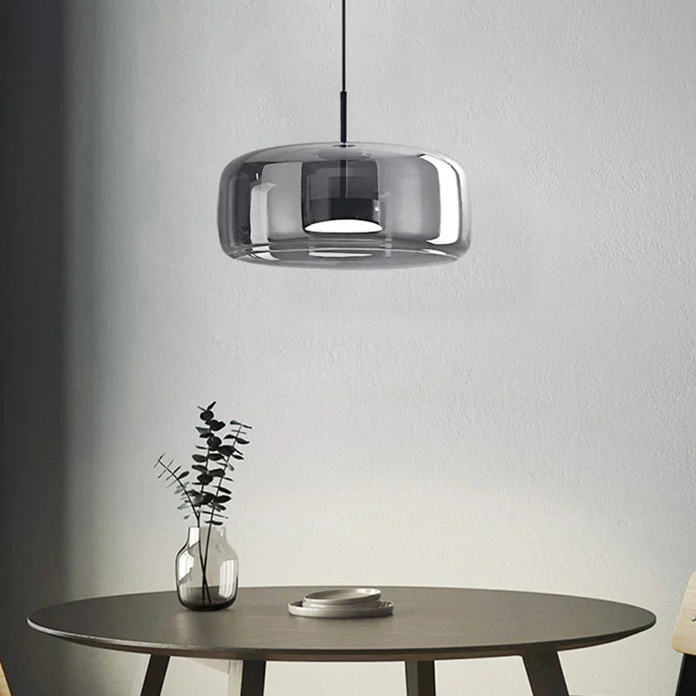 Glazen Hanglamp met LED Verlichting Modern Design Woonkamer Slaapkamer | Sansoti