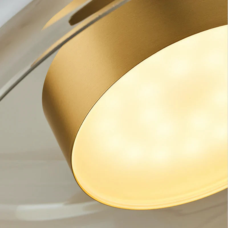 Glazen Hanglamp met LED Verlichting Modern Design Woonkamer Slaapkamer | Sansoti