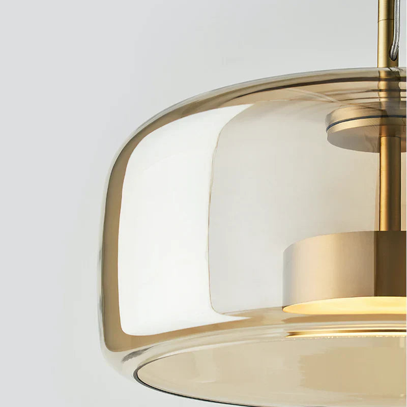 Glazen Hanglamp met LED Verlichting Modern Design Woonkamer Slaapkamer | Sansoti