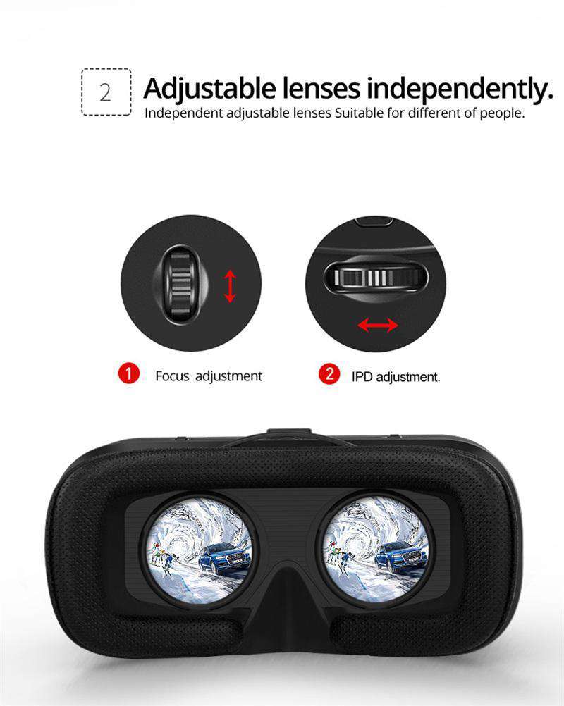 Virtual Reality Bril voor Smartphone 360° Immersief Kijken Gaming Films Reizen VR Headset Verstelbaar | Sansoti
