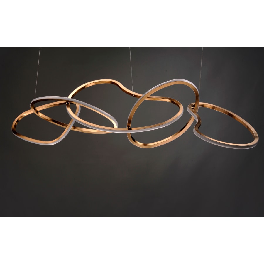 Abstracte LED Kroonluchter 140 cm Modern Design Eetkamer Verlichting | Sansoti