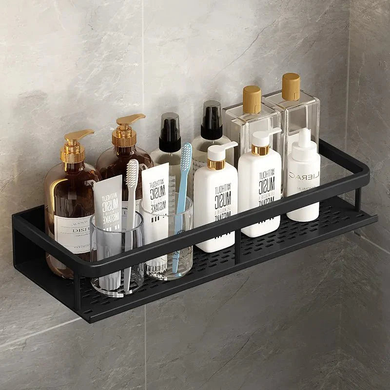 Wandregal für Dusche – Mattschwarzes Aluminium, Rostfrei & Minimalistisch | Restfield