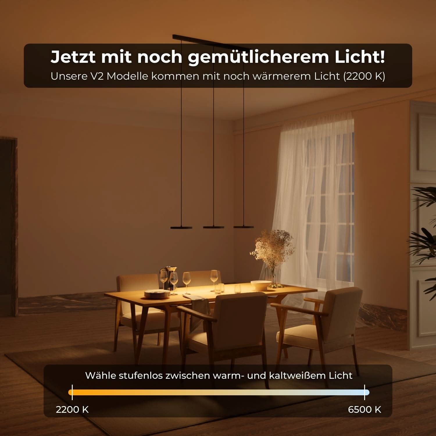 Design Hanglamp LED Aluminium 3-4 Lichts Zwart Eettafel Dimbaar Modern Pendellamp Minimalistisch Interieur Verlichting | Sansoti