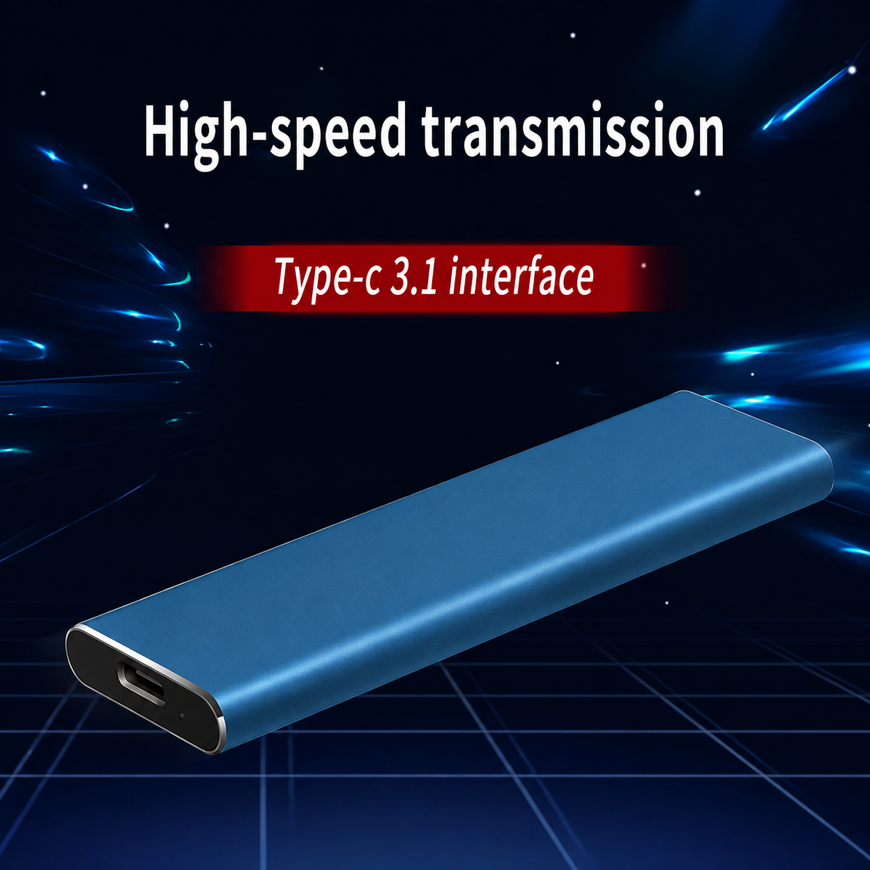 External Portable Storage Drive 4TB USB-C Data Storage Compact Hard Drive | Sansoti