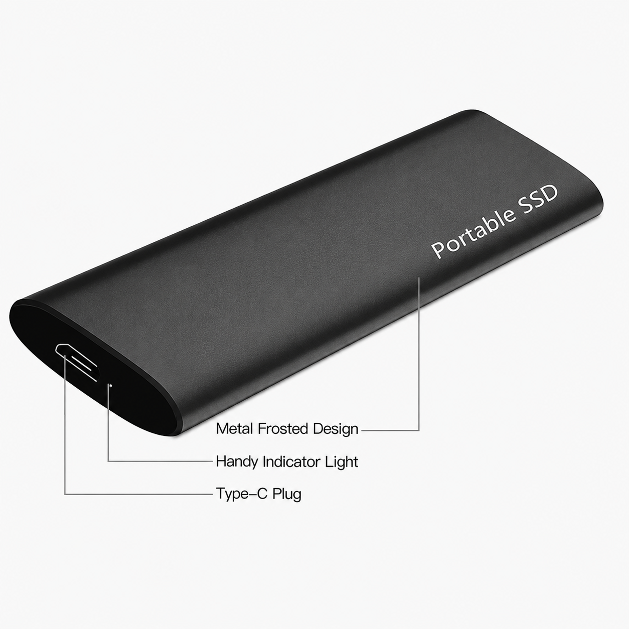 External Portable Storage Drive 4TB USB-C Data Storage Compact Hard Drive | Sansoti