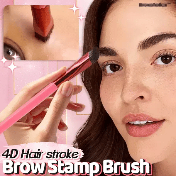 Eyebrow Brush with 4D Hair-Stroke Effect for Powder, Gel, and Pomade, Microblading Look, Natural Eyebrows | Sansoti