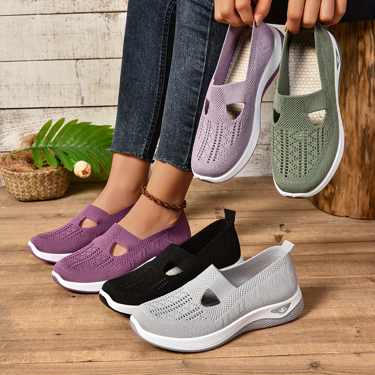 Pantoufles ergonomiques pour femmes avec soutien de la voûte plantaire, pour intérieur et extérieur, semelle antidérapante, chaussons confortables | Sansoti