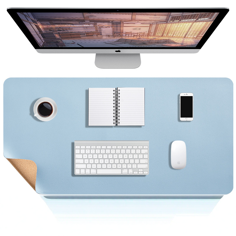 Elegante Bureaumat van Kunstleer — Waterafstotend, Antislip & Krasbestendig — Groot Oppervlak voor Bureau, Muismat & Laptop | Sansoti