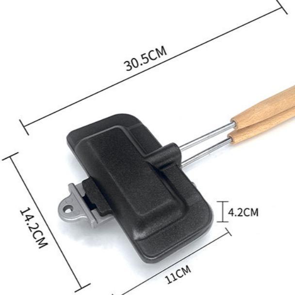Dubbelzijdige Sandwichbakpan – Aluminium Antiaanbaklaag voor Snel Bakken – 30,5 cm | Sansoti