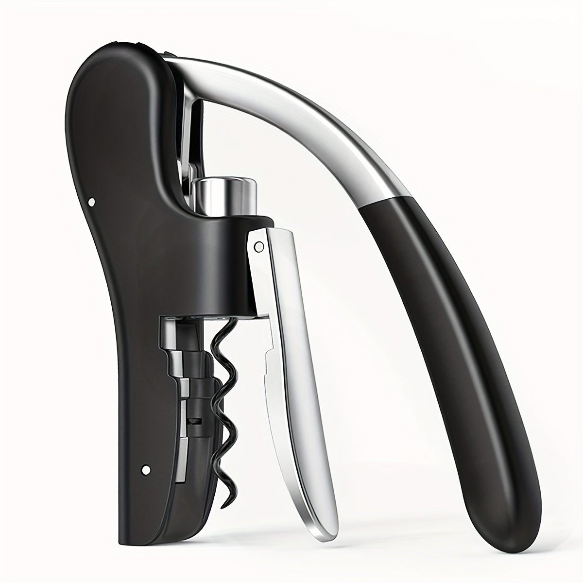 Kurkentrekker Hefboom Metaal Kunststof Rood Wijnflessen Thuis Horeca Flessenopener Ergonomisch | Sansoti