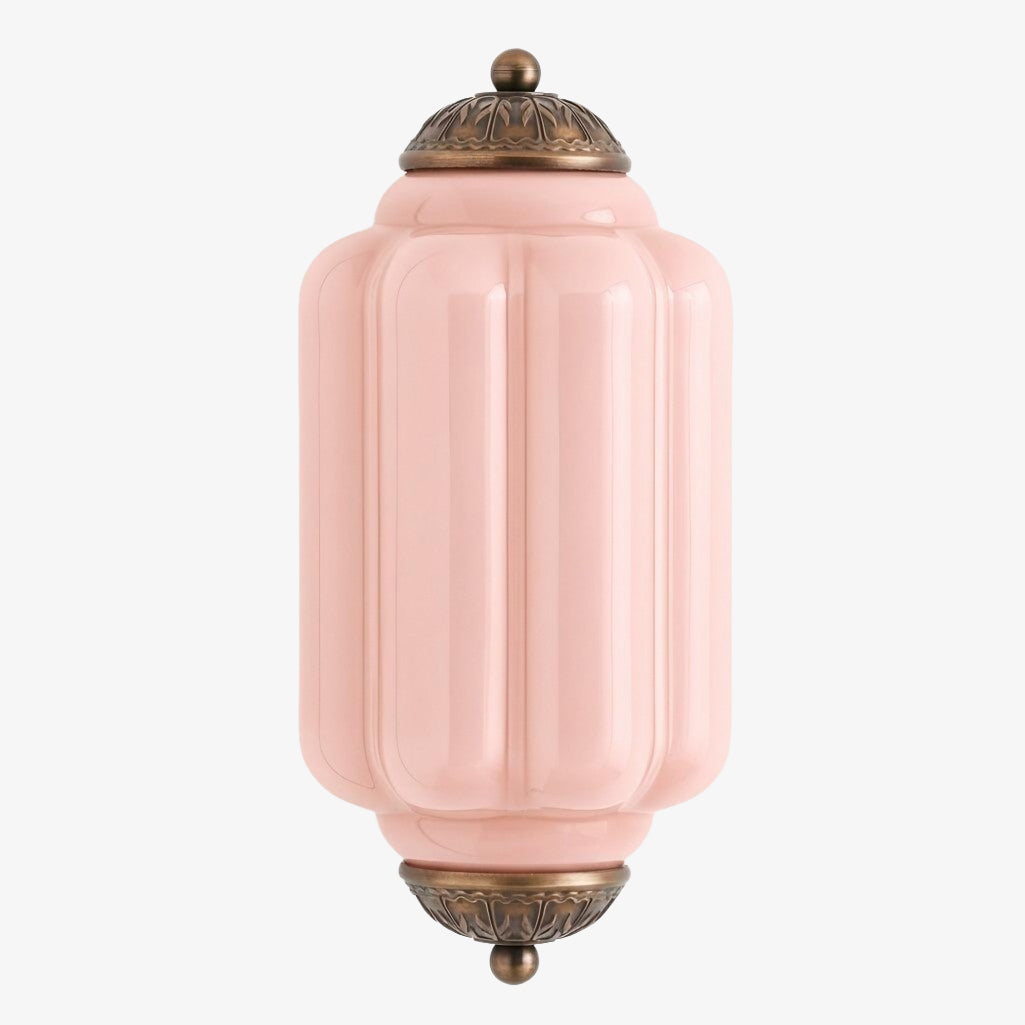 Eloise Vintage Scalloped Milk Glass Wall Sconce - Modern Accent Lighting for Bathroom and Bedroom