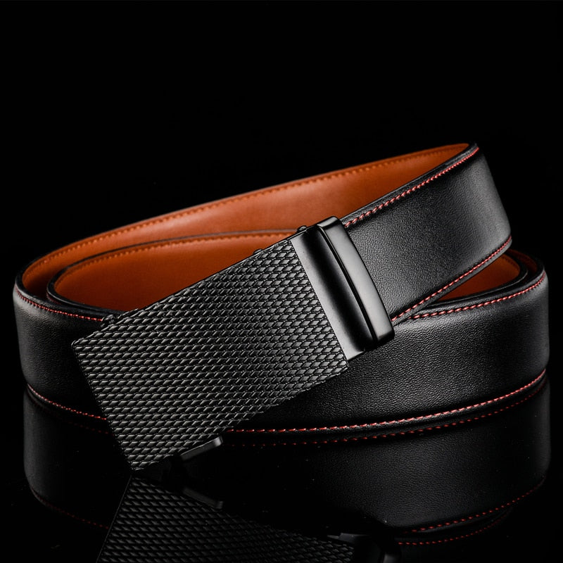 Zakelijke Leren Riem Klassiek 110-130cm Volnerf Rundleer Waterbestendig Kraswerend voor Kantoor Werk | Sansoti