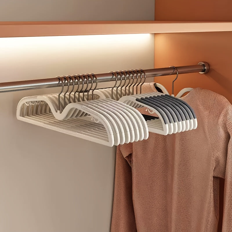 Ruimtebesparende Kledinghangers Antislip Draaibare Haak Compacte Garderobe Organisatie Korte Hals Hangertjes Set Slimdoorns voor Shirts Jurken Blouses Overhemden | Sansoti