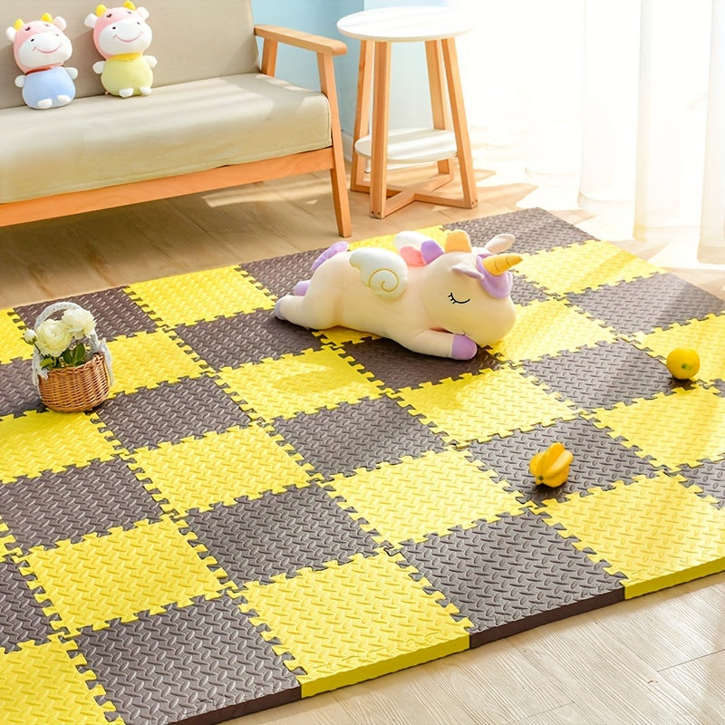 Gekleurde Puzzelmatten voor Kinderen 30x30cm - Set van 10 EVA Schuimtegels | Sansoti