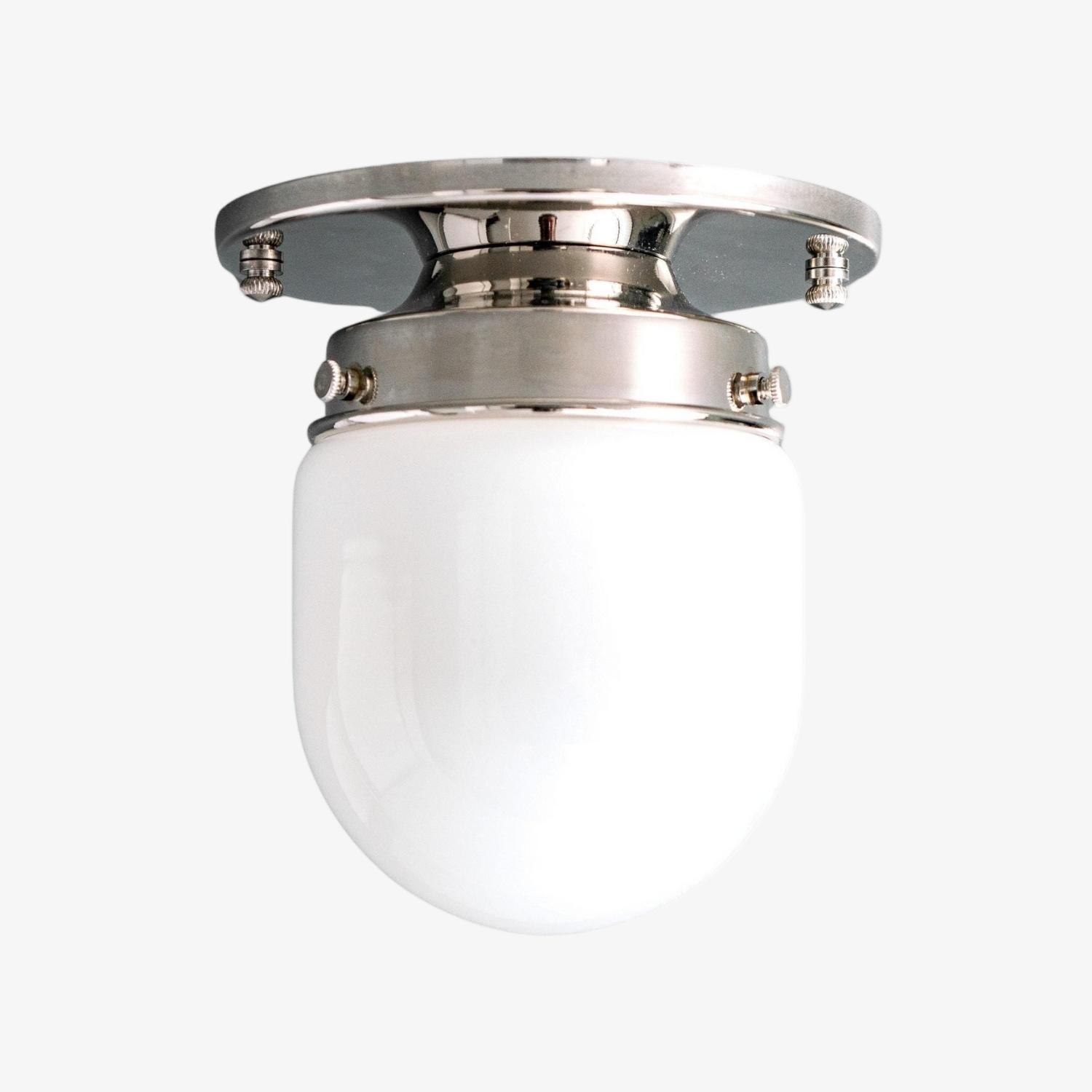 Opaal Glazen Wandlamp & Plafondlamp Dubbelfunctie Modern Design Messing | Sansoti