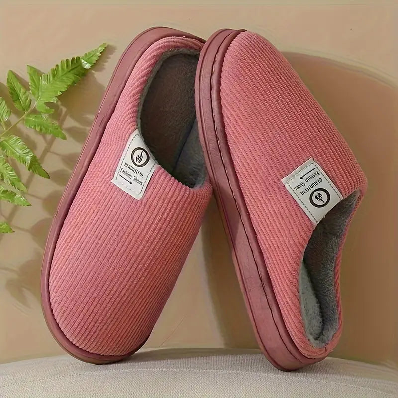 Huispantoffels Bont Dames Winterslippers Zacht Warm Indoor Roze Maat 35-41 Comfortabel Antislip Sloffen | Sansoti