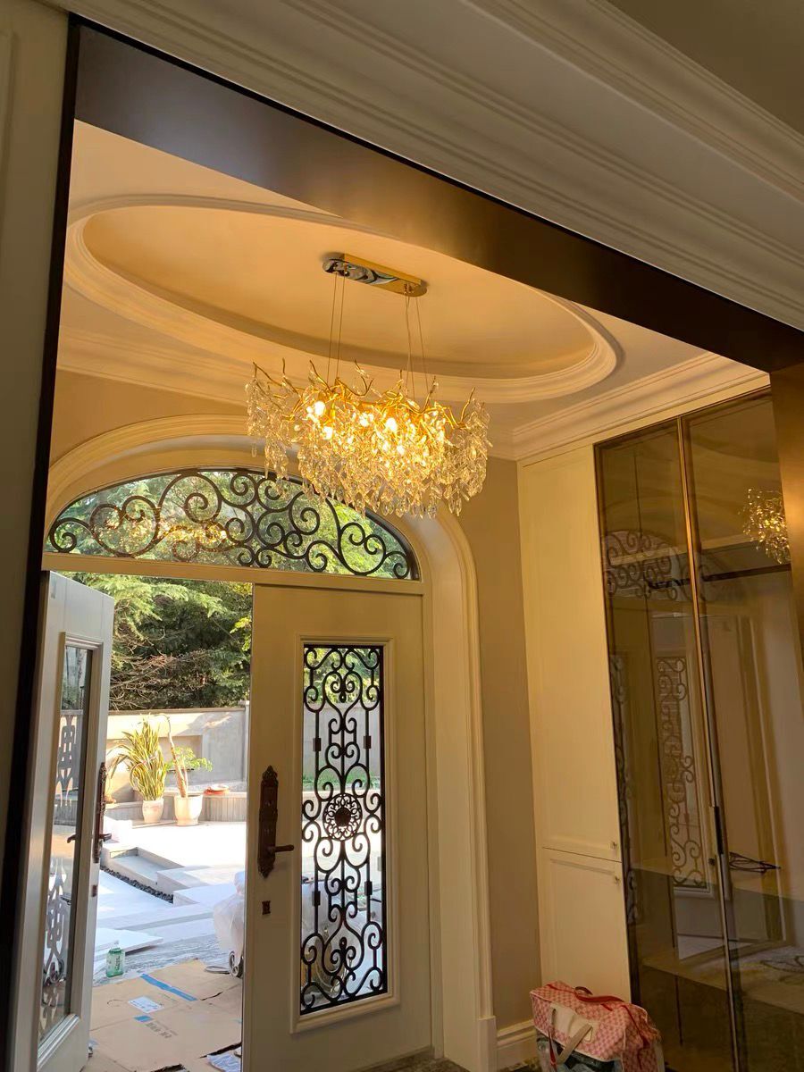 Lustre en cristal au design de branches avec éclairage LED G9, à intensité variable, pour salle à manger et salon, éclairage d'ambiance | Sansoti