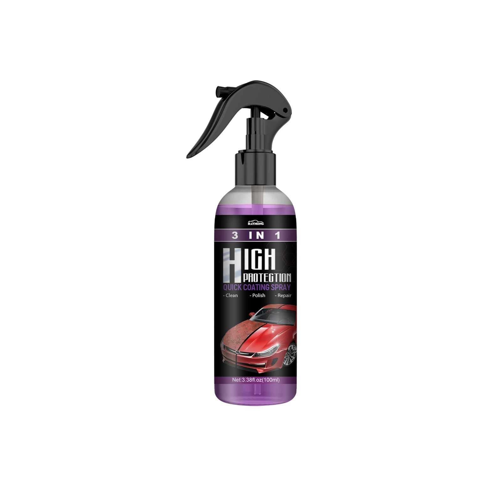 3-in-1 Auto Beschermende Coating Spray – Hoogglans & Waterdicht – Voor Lak & Exterieur | Sansoti