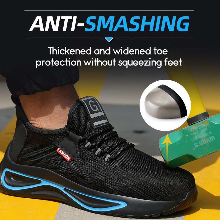 Werkschoenen voor Heren – Lichtgewicht met Stalen Neus en Antislip Zool | Sansoti