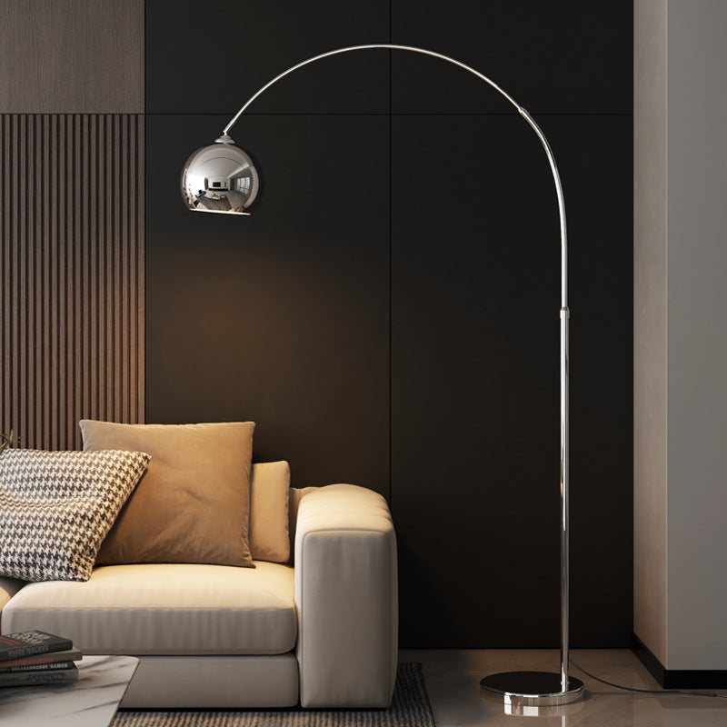Stehleuchte Bogenform Led Metall Schwarz Blau Gelb Rosa Silber Gold Dimmbar Wohnzimmer Schlafzimmer | Restfield