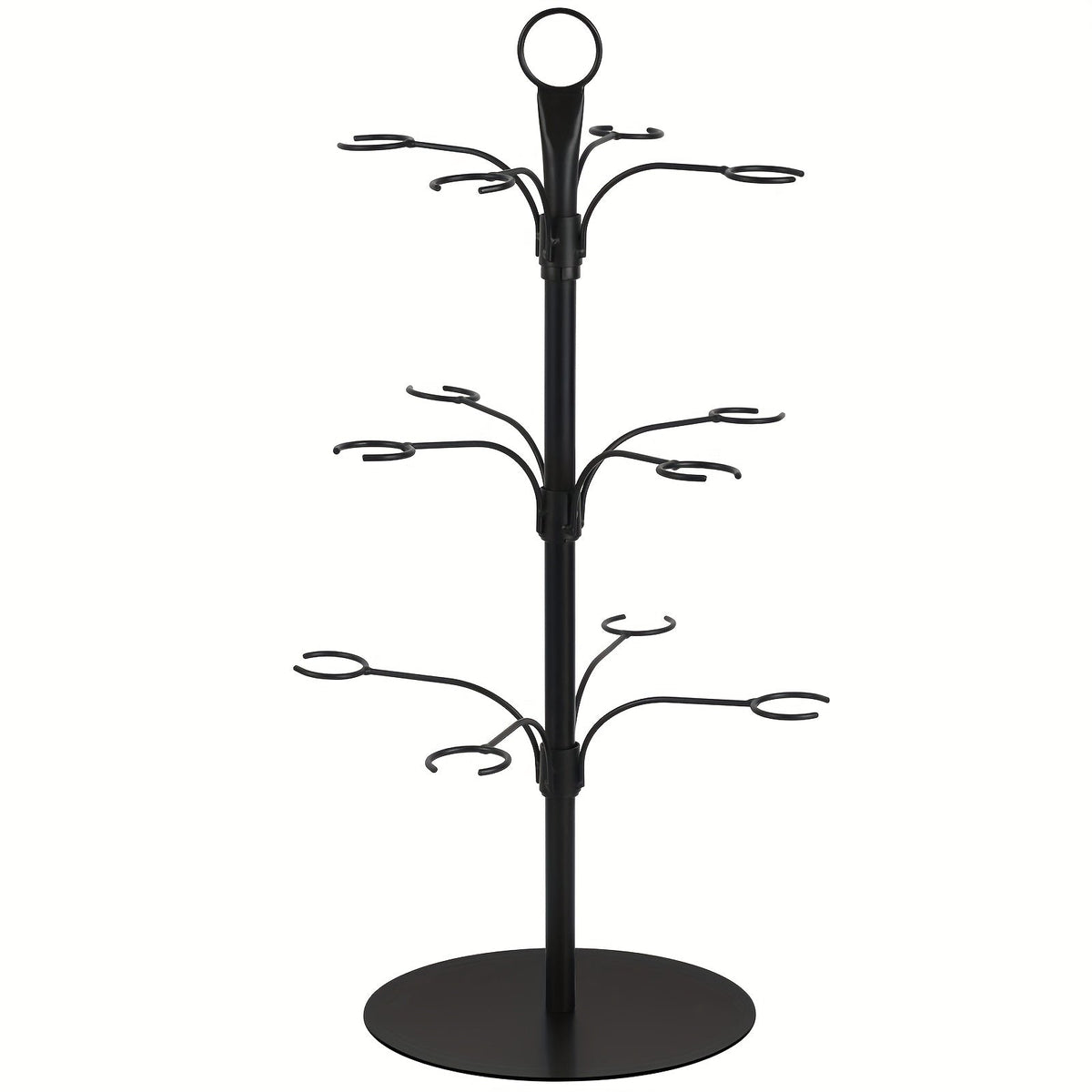 Metall-Gläserständer 63cm für 12 Gläser Champagner-Cocktail-Wein Festtafel Weihnachtsumtrunk Dekoratives Centerpiece | Sansoti