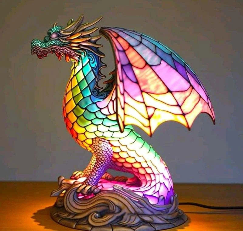 Decoratieve Dierenlamp 15 cm – Kunstlamp met LED-verlichting voor Kinderkamer, Woonkamer en Sfeerverlichting | Sansoti