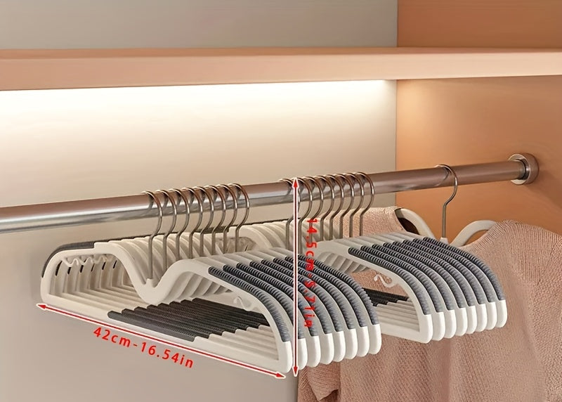 Ruimtebesparende Kledinghangers Antislip Draaibare Haak Compacte Garderobe Organisatie Korte Hals Hangertjes Set Slimdoorns voor Shirts Jurken Blouses Overhemden | Sansoti