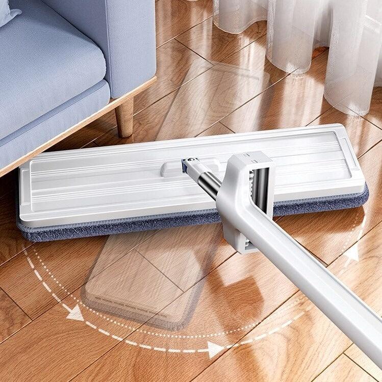Balai Plat 360° avec Microfibre & Manche Réglable – Nettoyage Sans Traces | Restfield