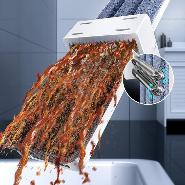 Balai Plat 360° avec Microfibre & Manche Réglable – Nettoyage Sans Traces | Restfield