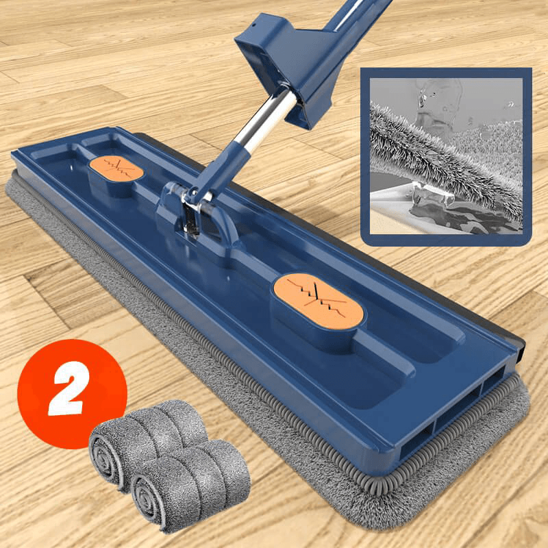 Balai Plat 360° avec Microfibre & Manche Réglable – Nettoyage Sans Traces | Restfield