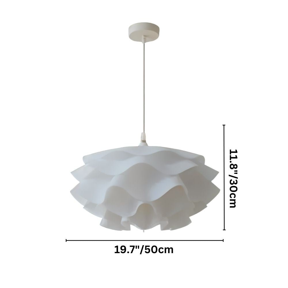 Lustre LED sculptural en forme de fleur avec diffusion douce de la lumière | Restfield