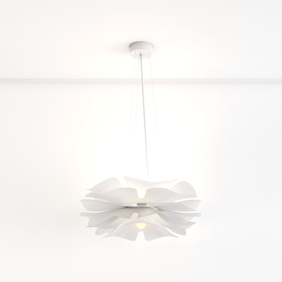 Lustre LED sculptural en forme de fleur avec diffusion douce de la lumière | Restfield