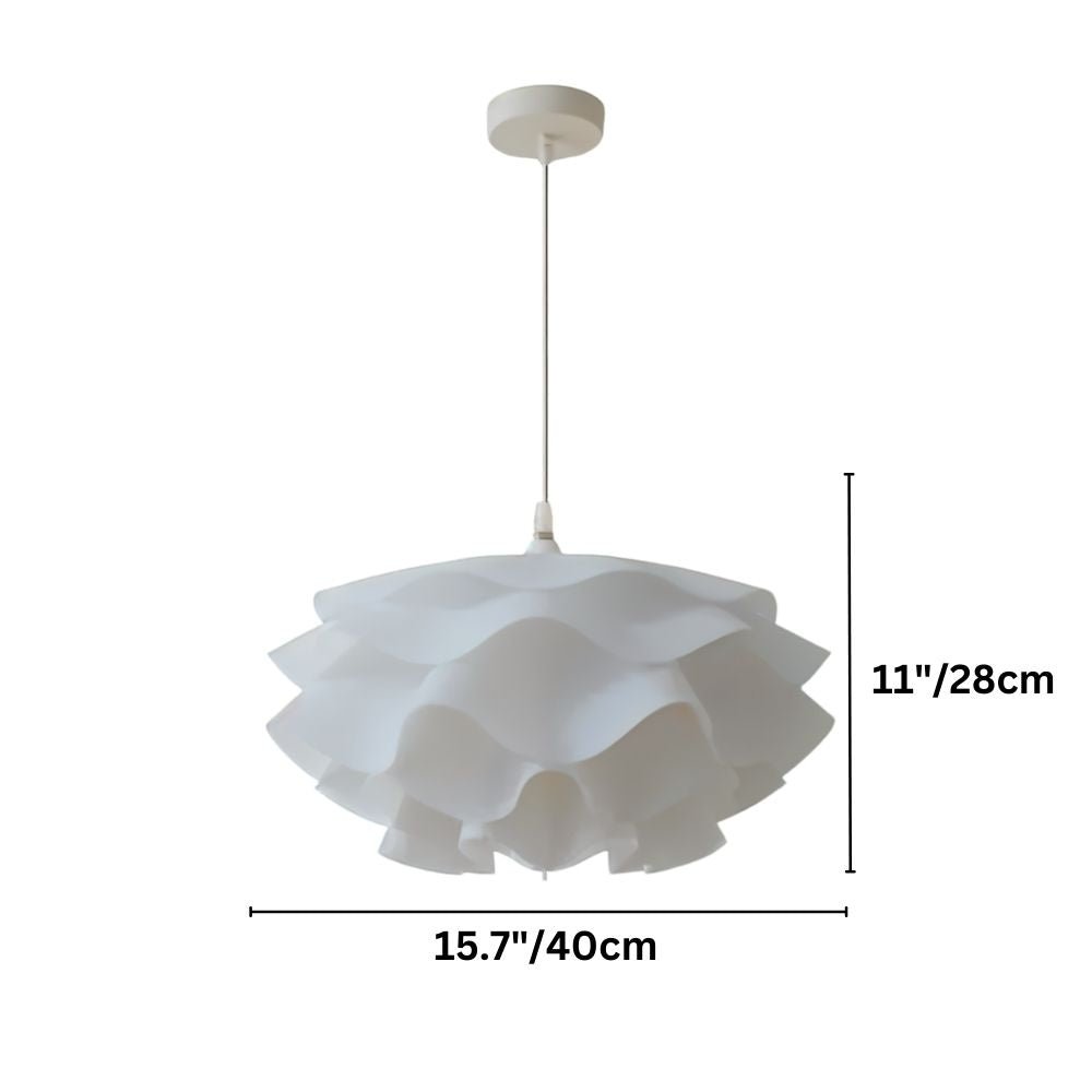 Lustre LED sculptural en forme de fleur avec diffusion douce de la lumière | Restfield