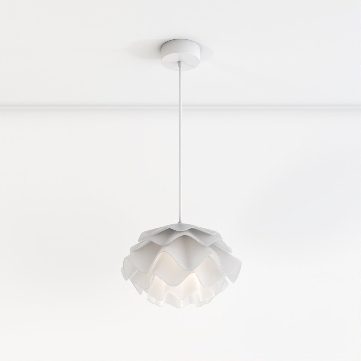 Lustre LED sculptural en forme de fleur avec diffusion douce de la lumière | Restfield
