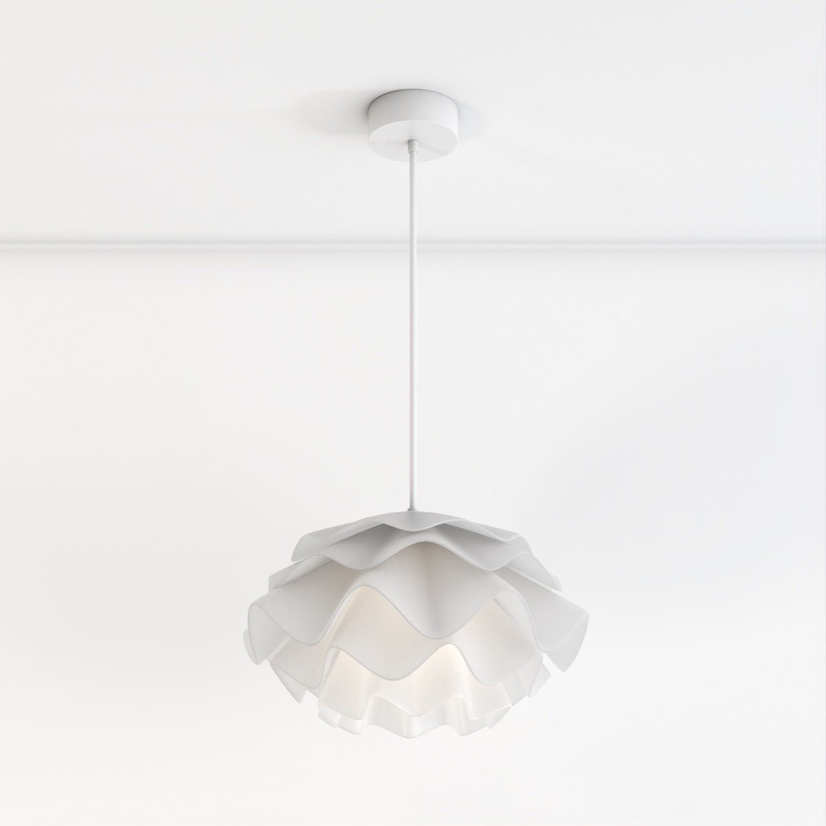 Lustre LED sculptural en forme de fleur avec diffusion douce de la lumière | Restfield
