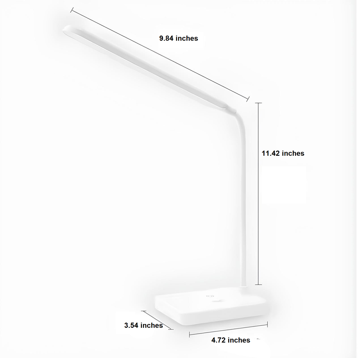 Bureaulamp met Flexibele Arm Oplaadbaar Dimbaar LED Licht voor Bureau Werkkamer Modern Design Tafelverlichting | Sansoti