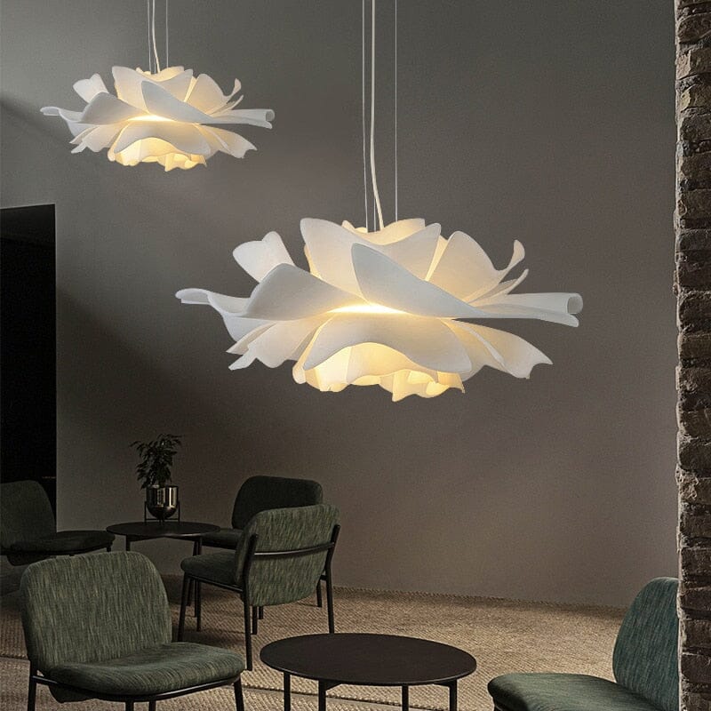 Bloem Hanglamp Acryl Wit Woonkamer Eetkamer Slaapkamer | Sansoti
