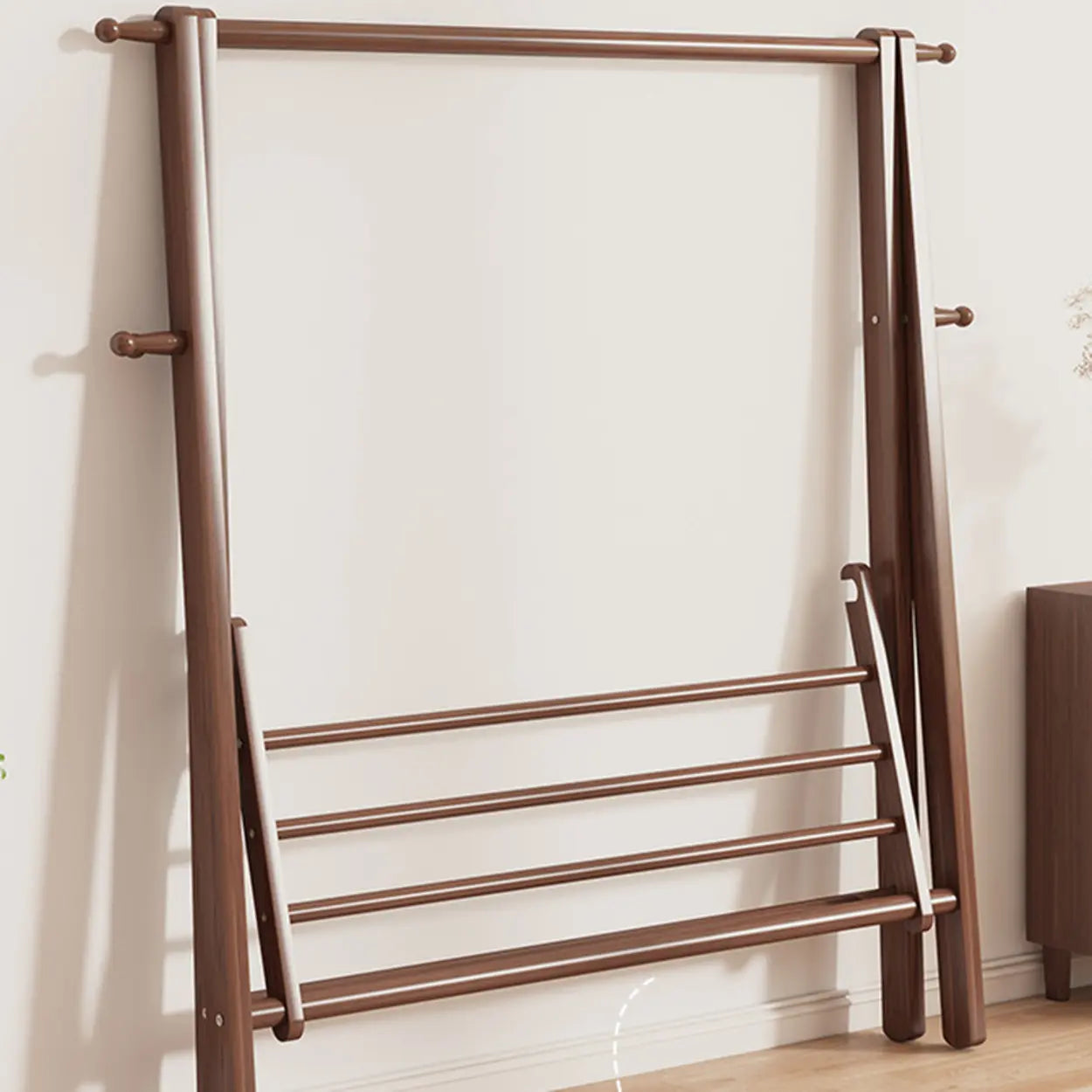 Garderobe Buche Klappbar A-Form Haken Ablage 150cm Flur Schlafzimmer Natur | Restfield
