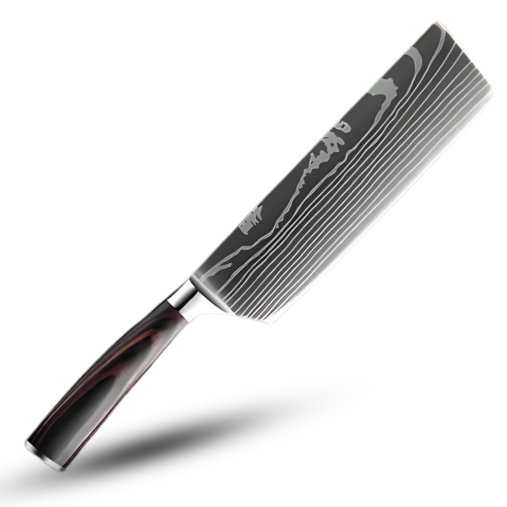 Japans Messenset 48-Laags Damascusstaal Pakkawood Handvat Santoku Koksmes Broodmes Groentenmes Professioneel | Sansoti