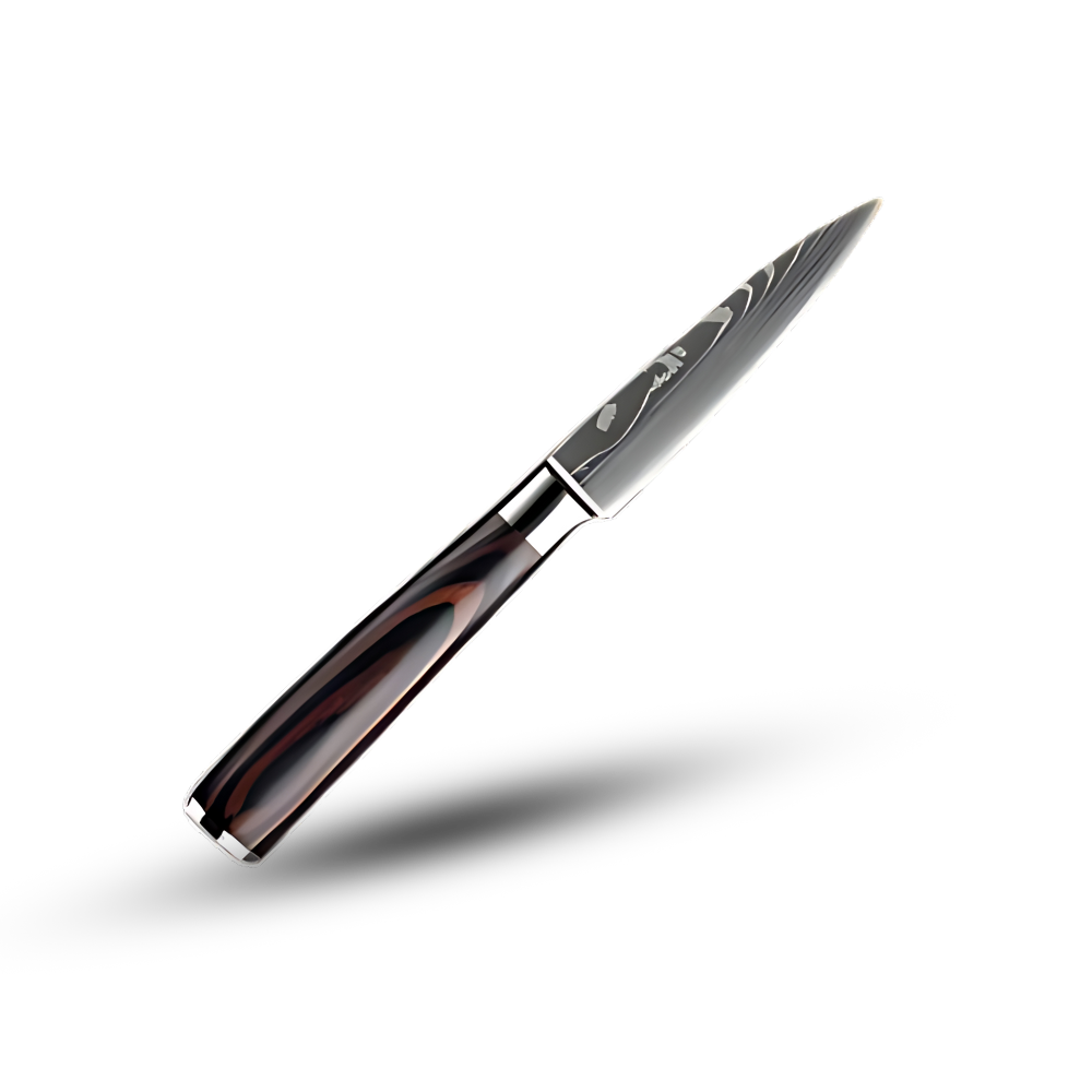 Japans Messenset 48-Laags Damascusstaal Pakkawood Handvat Santoku Koksmes Broodmes Groentenmes Professioneel | Sansoti
