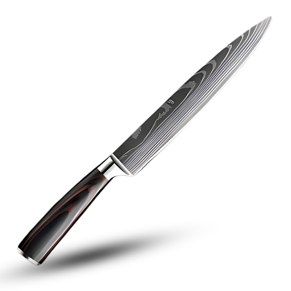 Japans Messenset 48-Laags Damascusstaal Pakkawood Handvat Santoku Koksmes Broodmes Groentenmes Professioneel | Sansoti