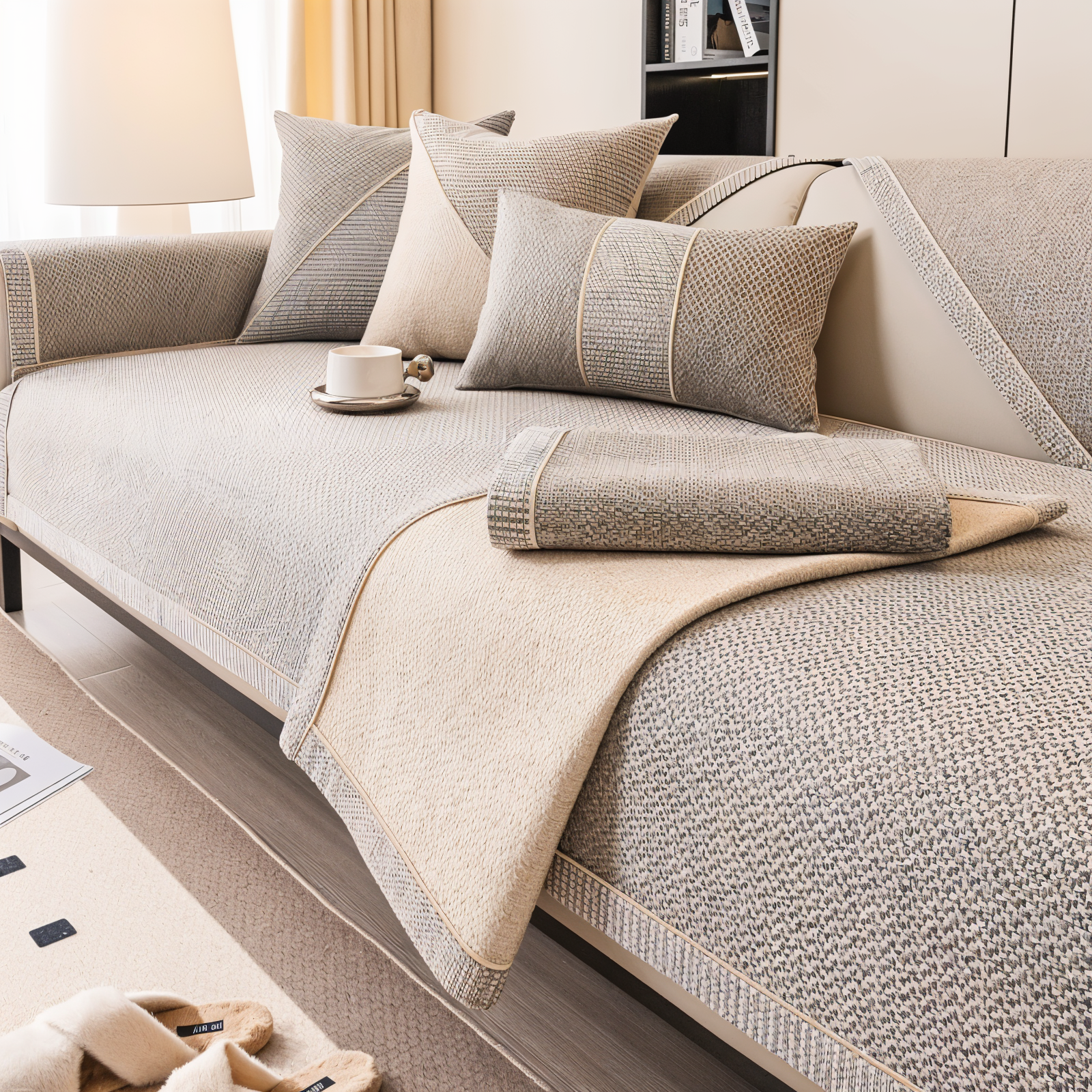 Sofabezug Antirutsch Atmungsaktiv Universal Mehrere Größen Wohnzimmer Sofahusse Schutzhülle | Restfield
