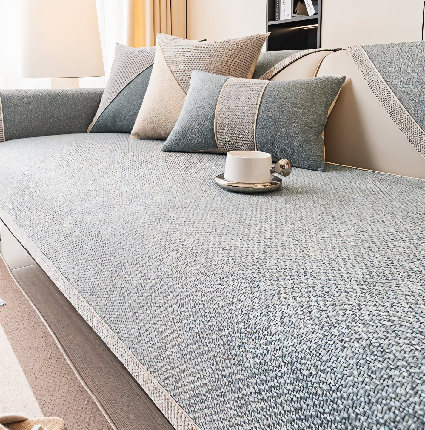 Sofabezug Antirutsch Atmungsaktiv Universal Mehrere Größen Wohnzimmer Sofahusse Schutzhülle | Restfield