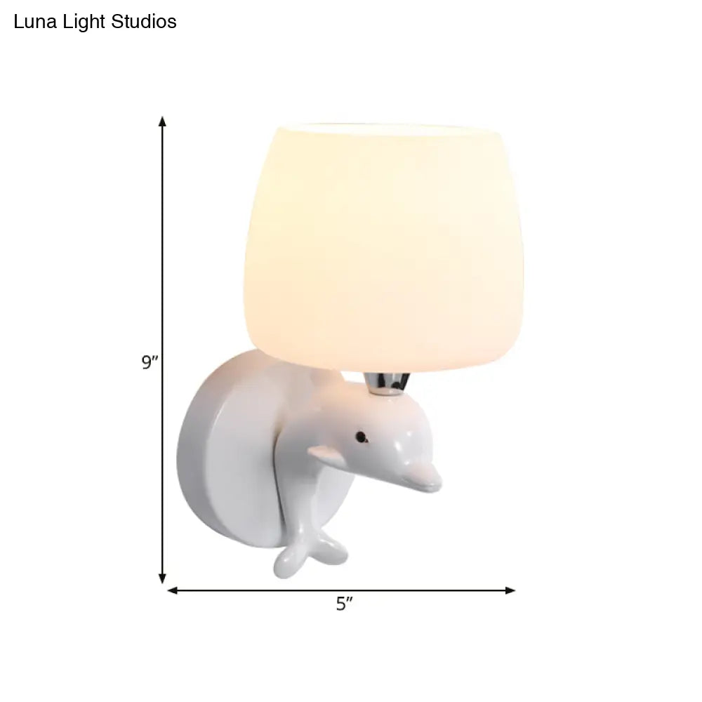 Wandlamp Urn Matglas Wit Modern E27 Fitting Slaapkamer Studeerkamer Hal Decoratieve Sfeerverlichting Wand | Sansoti