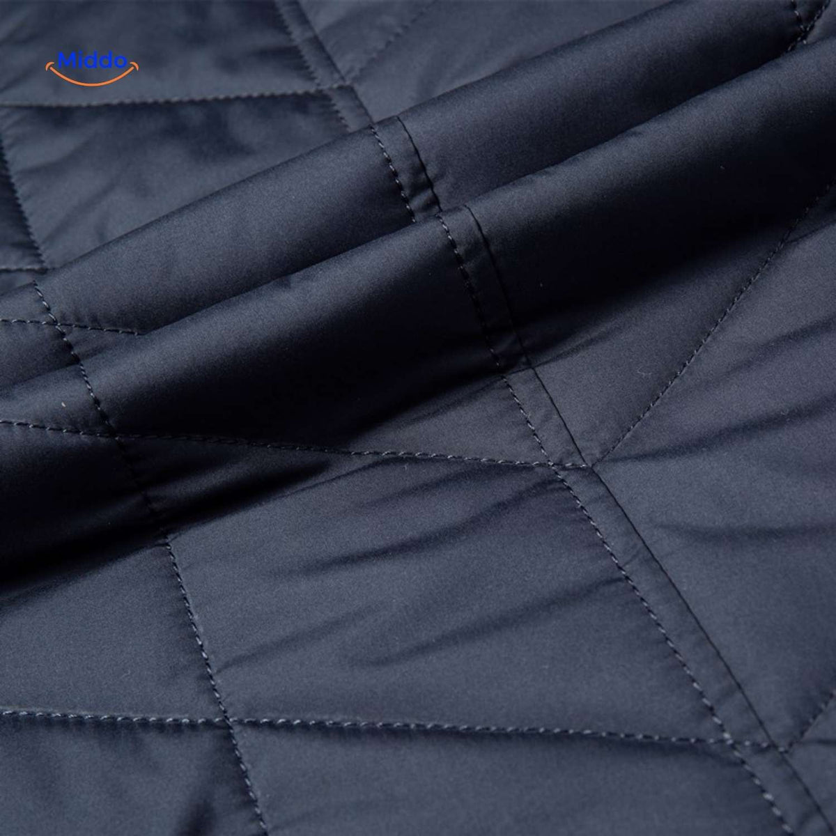 Gesteppte Herrenjacke aus Polyester mit Stehkragen und Seitentaschen - Übergangszeit, lässig, geschäftlich, stilvoll, für Frühlingswetter | Sansoti