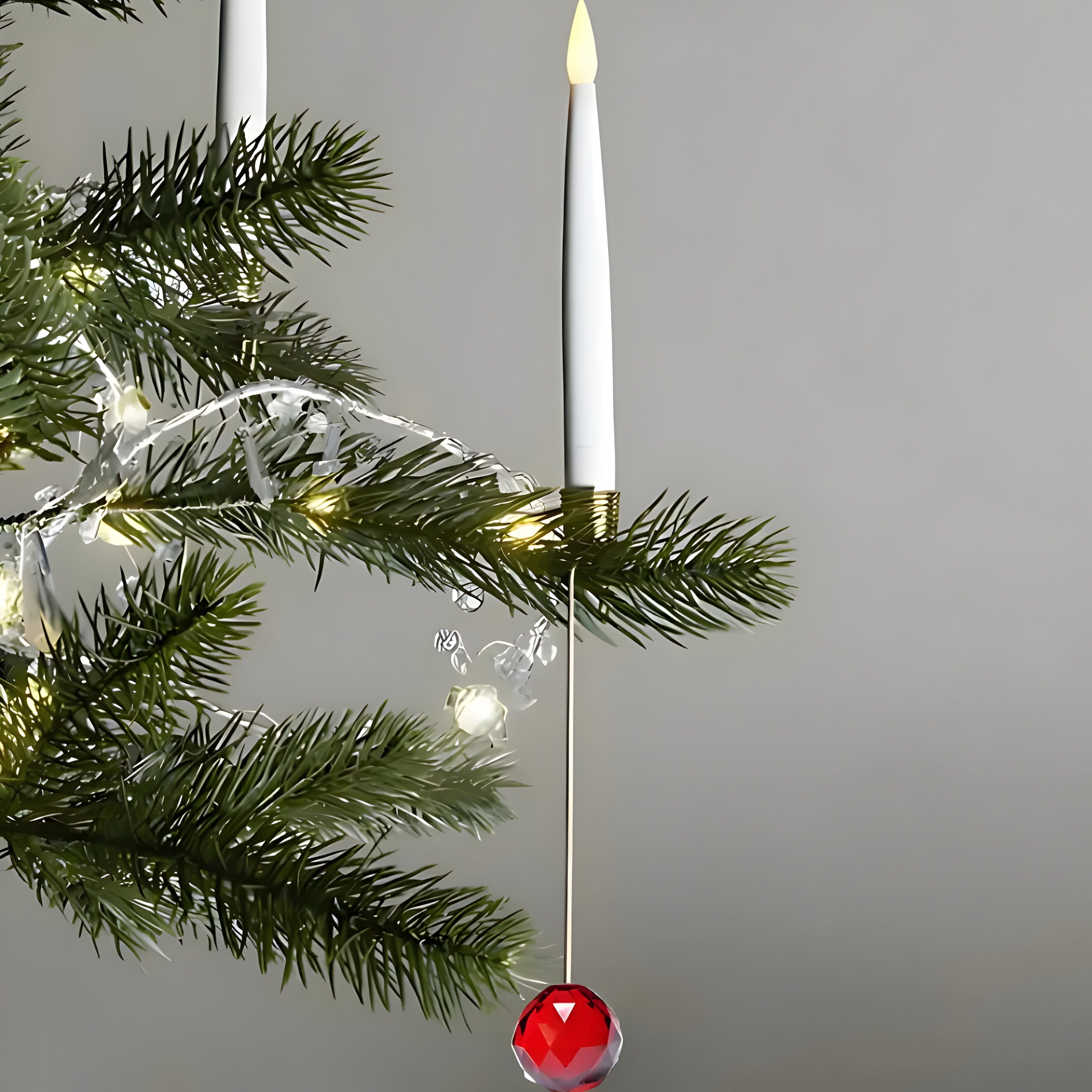 Veilige LED Kerstboomkaarsen met Afstandsbediening Flakkerend Licht Decoratieve Batterij Verlichting Warm Wit Dimbaar Timer Kerstdecoratie | Sansoti