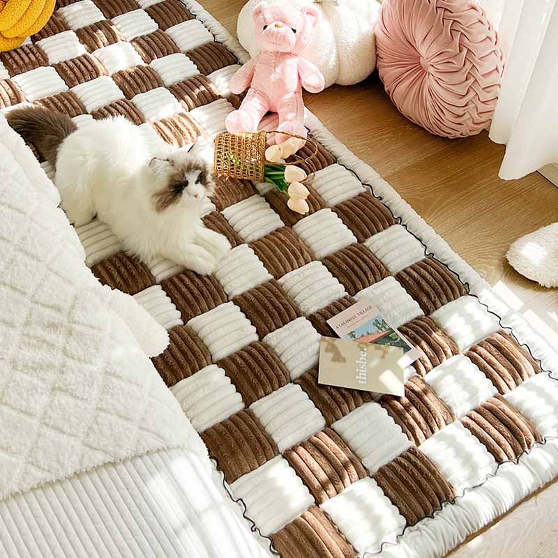 Bankhoes Katoen met Gewatteerde Beschermlaag 60x180cm Antislip Meubelbeschermer Zithoezen Diverse Kleuren | Sansoti